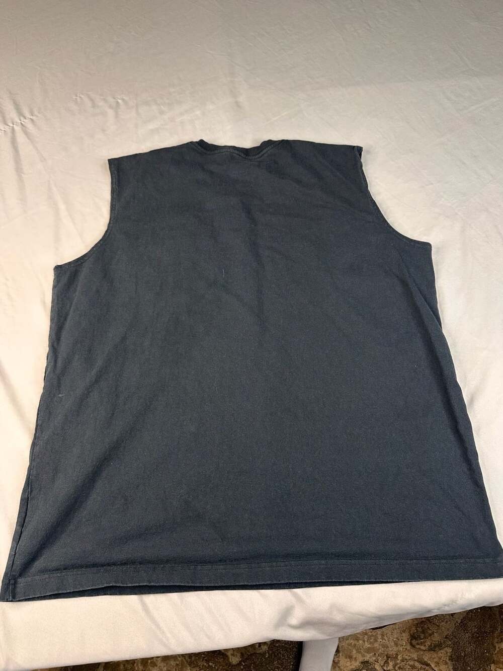 Carhartt Sleeveless Pocket Tee XL Black Relaxed Fit Cotton Workwear - Picture 5 of 6